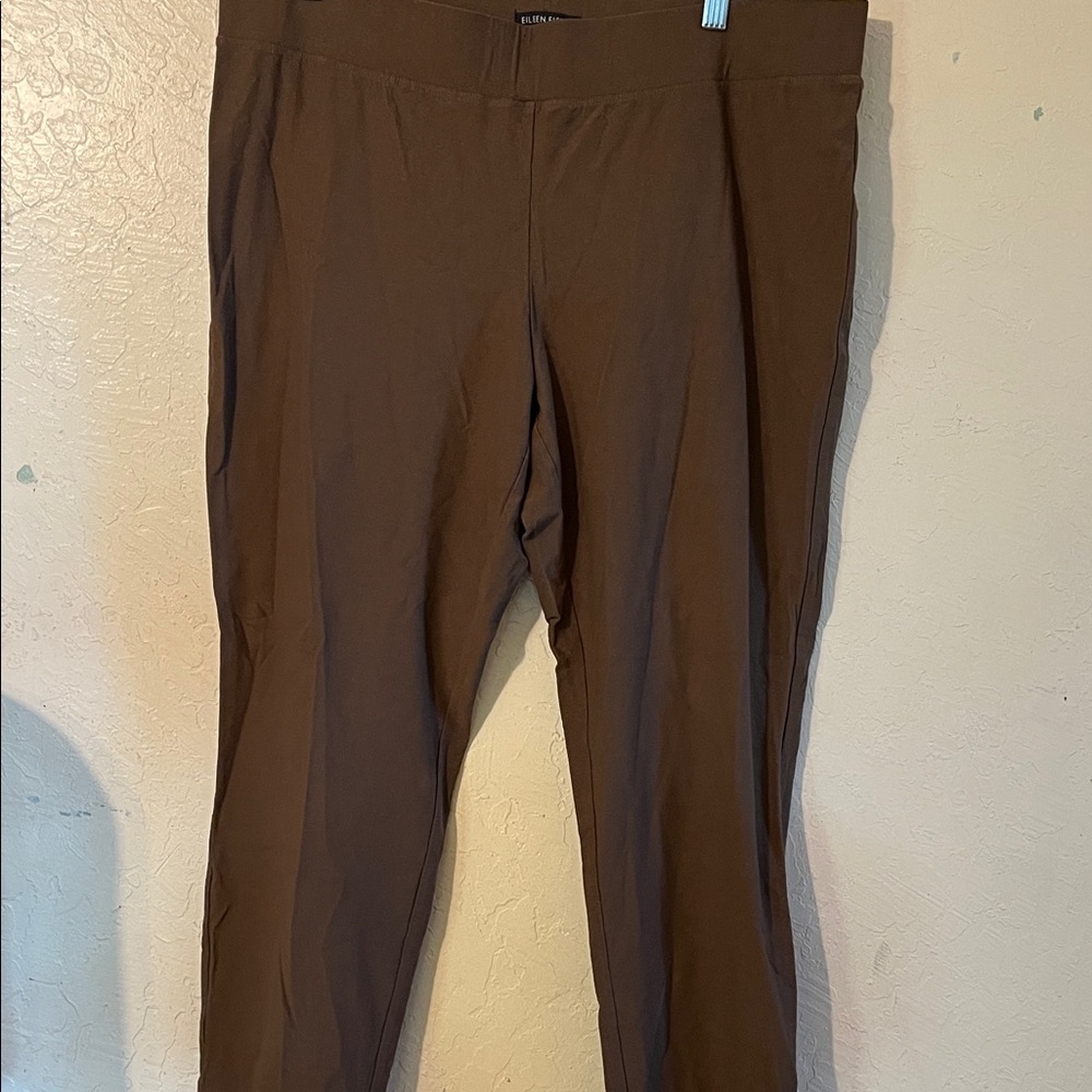 Eileen Fisher Brown Straight Leg Pants